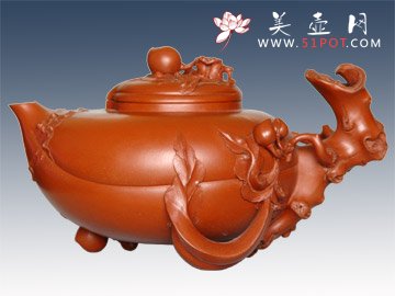 紫砂壶图片：圣桃 - 美壶网