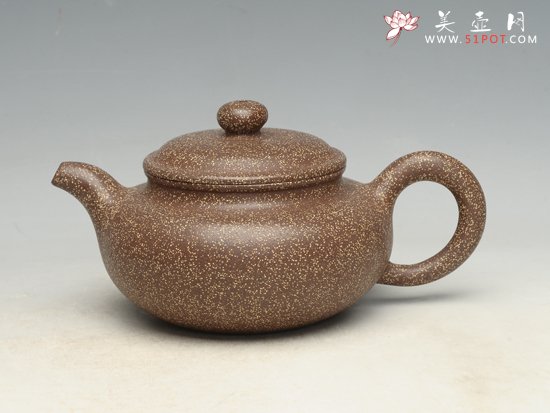 紫砂壶图片：仿古  泥料：紫玉金砂 - 美壶网