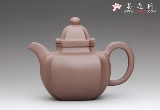 紫砂壶图片：抽角掇球 - 美壶网