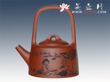 紫砂壶图片：大提梁 - 美壶网