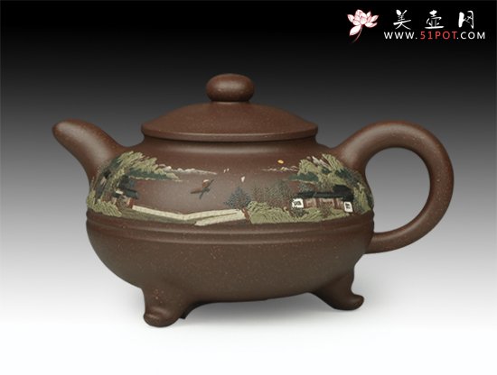 紫砂壶图片：山清水秀 - 美壶网