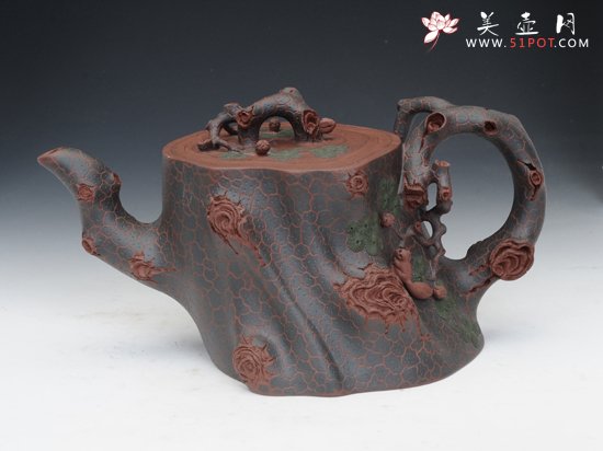 紫砂壶图片：松段壶 - 美壶网