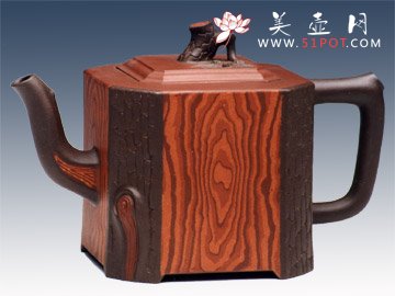 紫砂壶图片：松桩 - 美壶网
