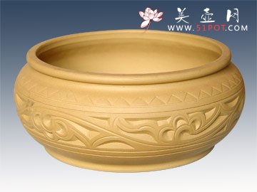 紫砂壶图片：中号茶洗 - 美壶网