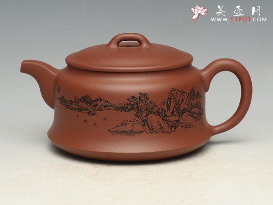 紫砂壶图片：钟玉壶   泥料：原矿清水泥  容量：320cc - 美壶网
