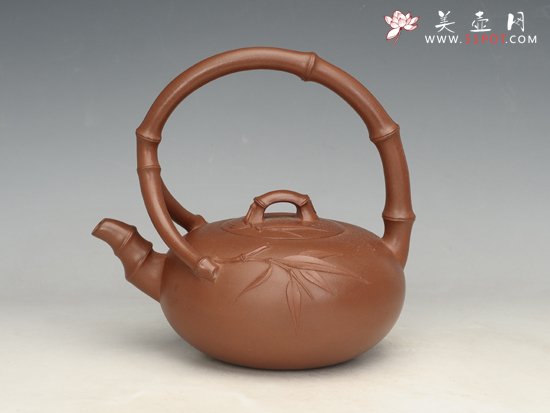 紫砂壶图片：顺竹提梁 - 美壶网