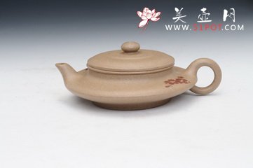 紫砂壶图片：线瓢（吉祥制，王玉美绘） - 美壶网