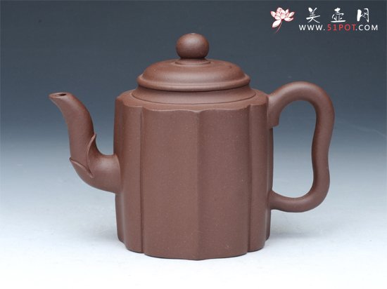 紫砂壶图片：菱花壶 - 美壶网