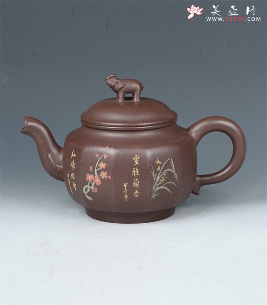 紫砂壶图片：八方象壶 - 美壶网