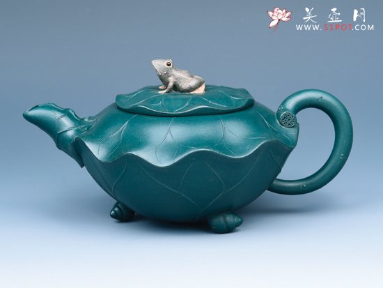 紫砂壶图片：荷叶青蛙 - 美壶网