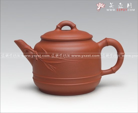 紫砂壶图片：竹趣 - 美壶网