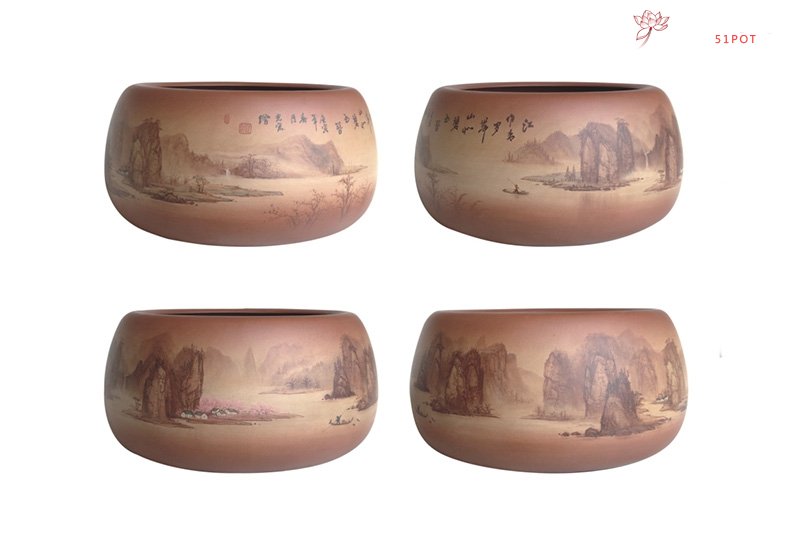 紫砂壶图片：通转漓江山水图 - 美壶网