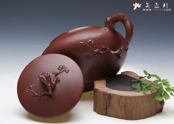 紫砂壶图片：梅雪争春系列  - 美壶网
