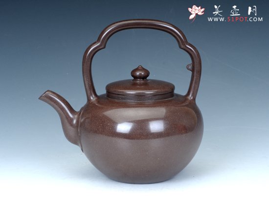 紫砂壶图片：吴经提梁 - 美壶网