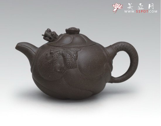 紫砂壶图片：鱼化龙 - 美壶网