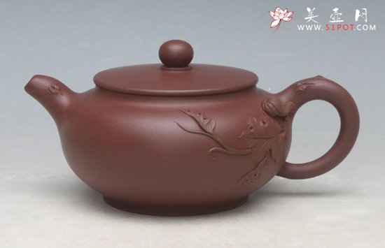 紫砂壶图片：桃叶情 - 美壶网