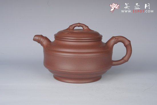 紫砂壶图片：双线竹鼓 - 美壶网