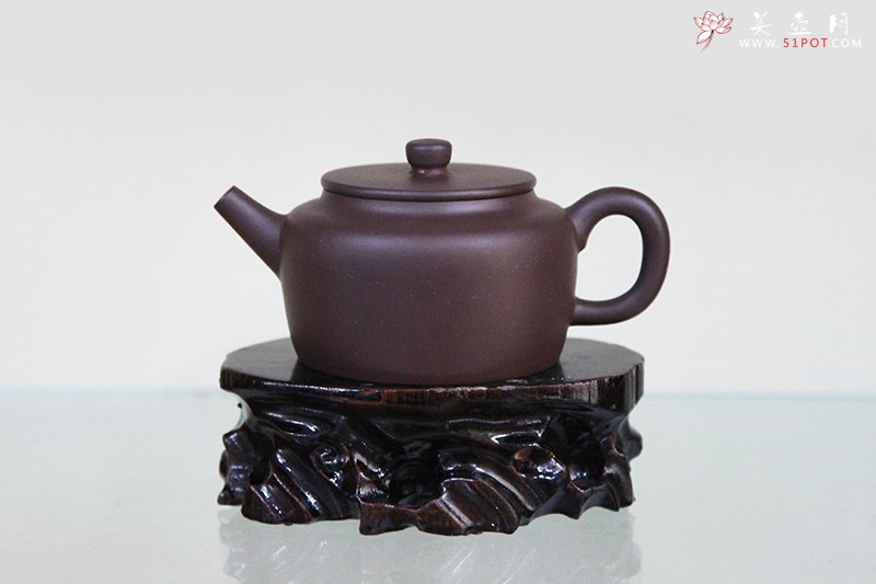 紫砂壶图片：小桑扁壶 - 美壶网