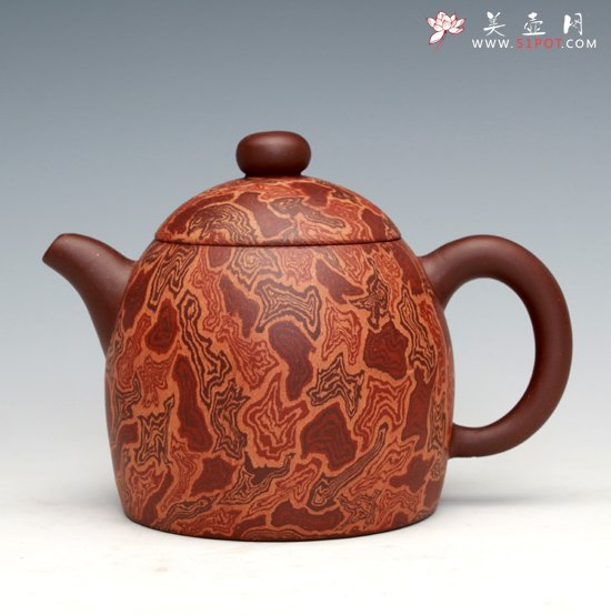 紫砂壶图片：绞泥秦权 - 美壶网