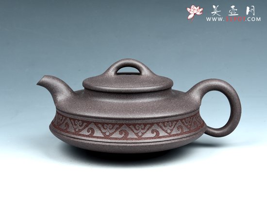 紫砂壶图片：富贵双线 - 美壶网