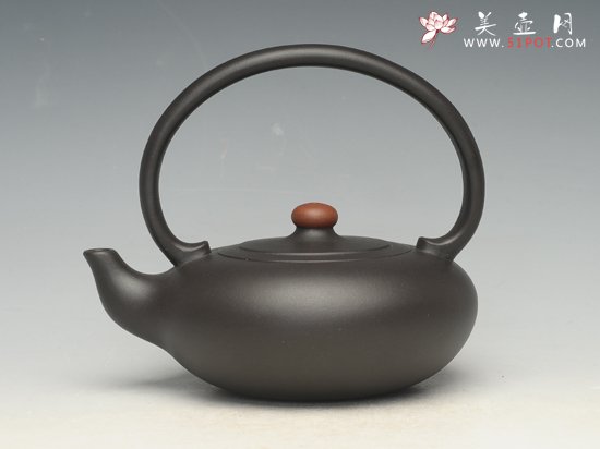 紫砂壶图片：一粒珠提梁 - 美壶网