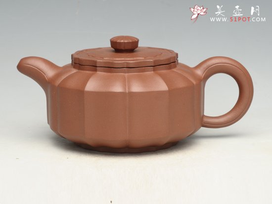 紫砂壶图片：宝菱  容量：350cc - 美壶网