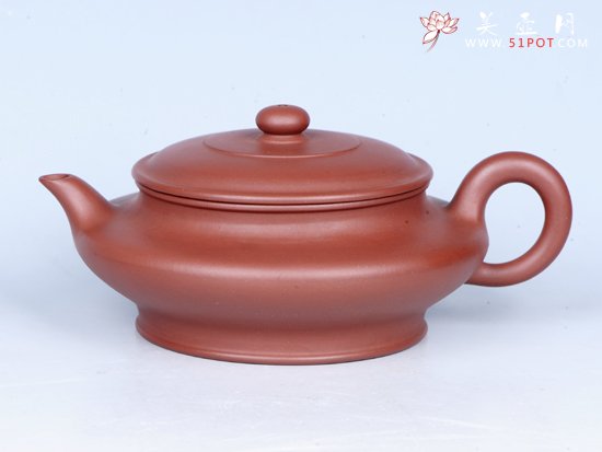 紫砂壶图片：虚扁壶 - 美壶网