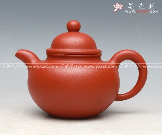 紫砂壶图片：掇球朱泥360cc - 美壶网