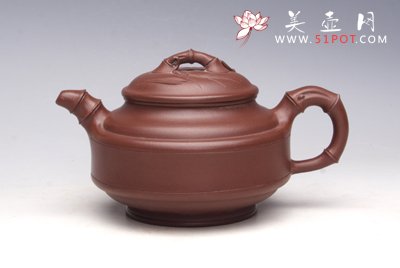 紫砂壶图片：双线竹鼓 - 美壶网