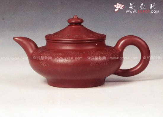 紫砂壶图片：玉扁壶 - 美壶网