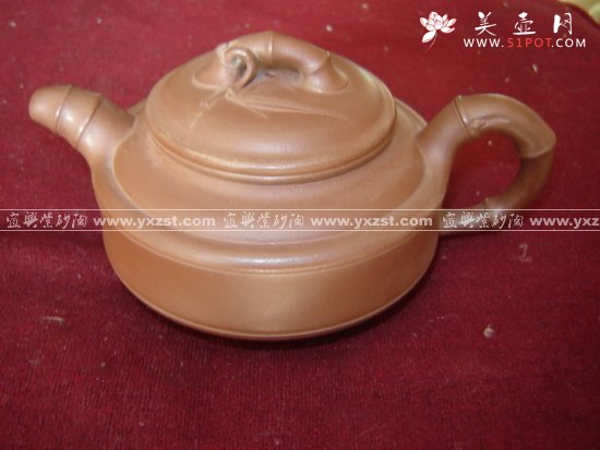 紫砂壶图片：竹鼓300cc - 美壶网