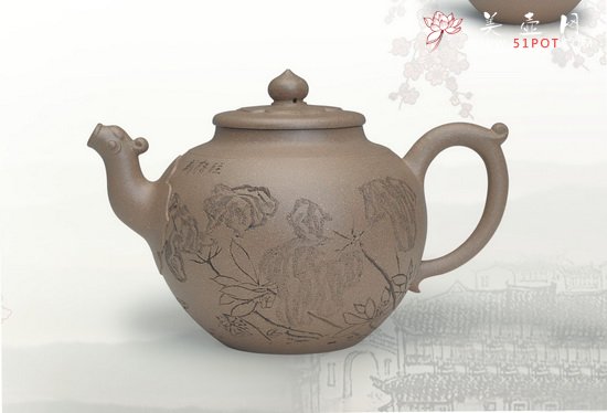 紫砂壶图片：龙凤呈祥 - 美壶网