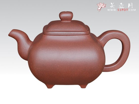 紫砂壶图片：传炉  紫泥  3... - 美壶网
