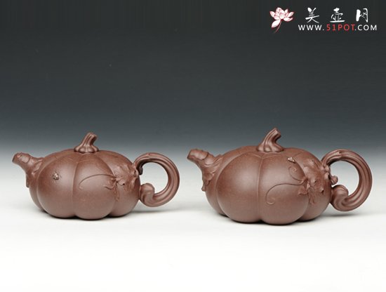 紫砂壶图片：南瓜壶 - 美壶网