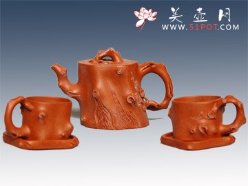 紫砂壶图片：梅花五件套范淑娟 - 美壶网