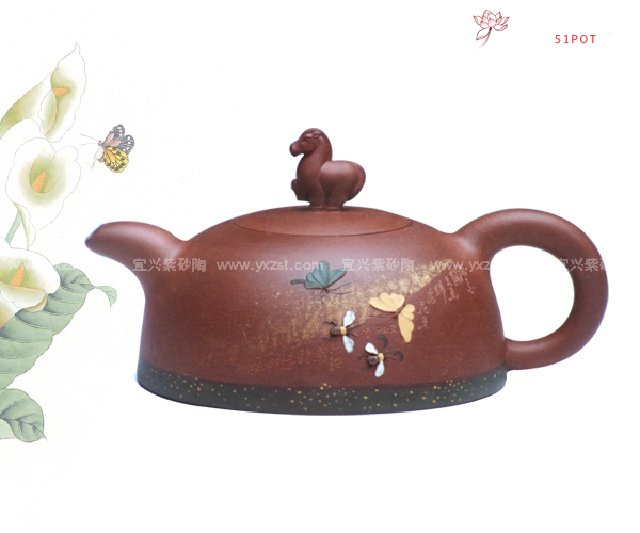紫砂壶图片：踏花归去马蹄香 - 美壶网