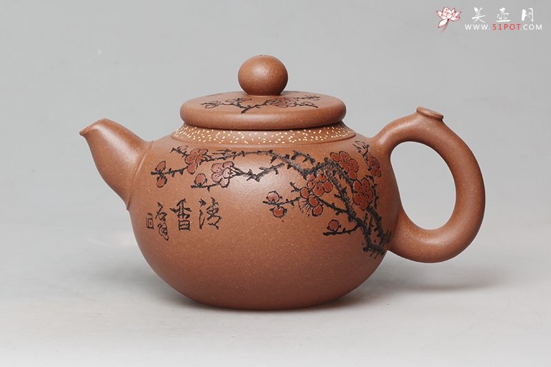 紫砂壶图片：红圆珠 - 美壶网