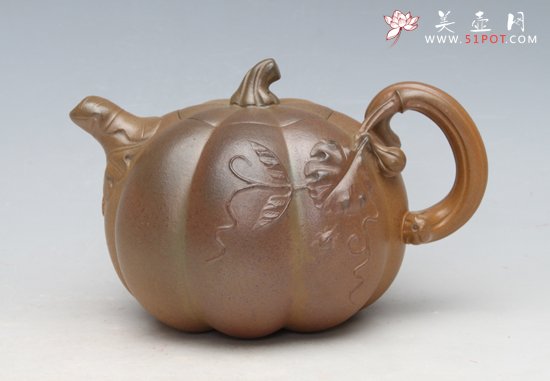 紫砂壶图片：南瓜壶350CC - 美壶网