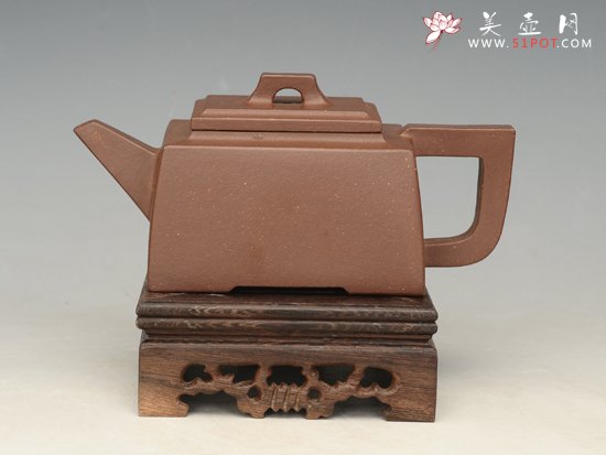 紫砂壶图片：升方  容量：350cc - 美壶网