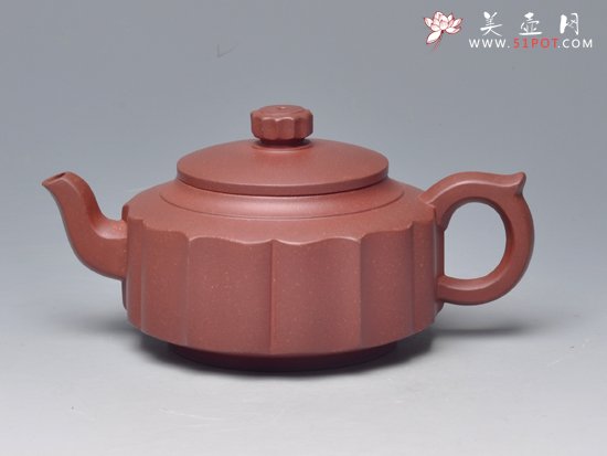 紫砂壶图片：圆菱壶 - 美壶网