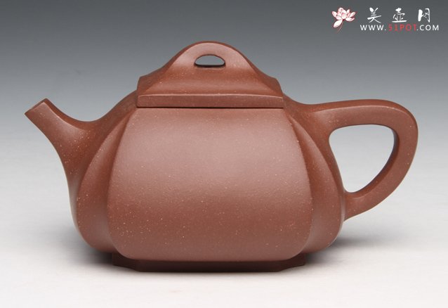 紫砂壶图片：四方抽角 - 美壶网