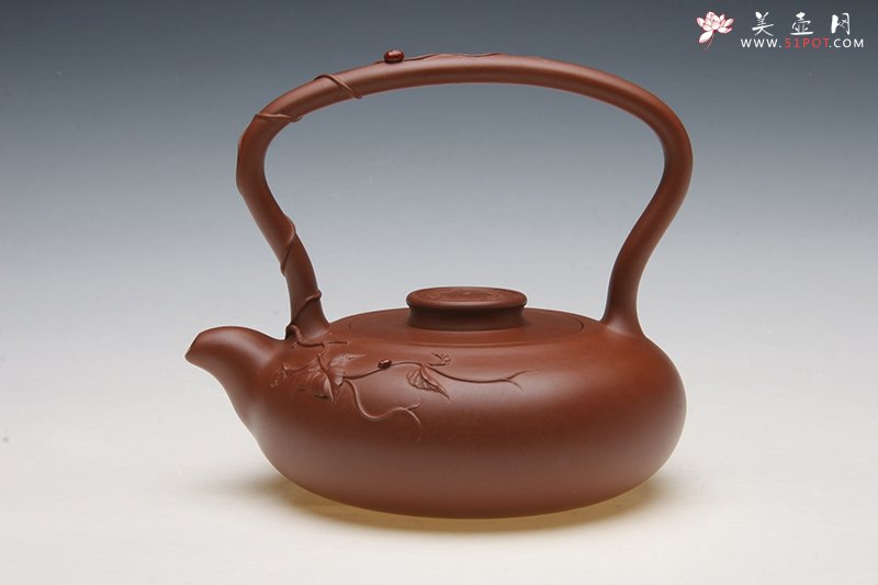 紫砂壶图片：暗香提梁 - 美壶网