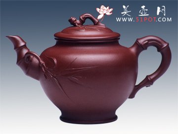 紫砂壶图片：竹报春 - 美壶网