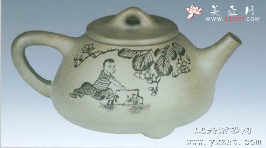紫砂壶图片：紫玉金砂壶 - 美壶网