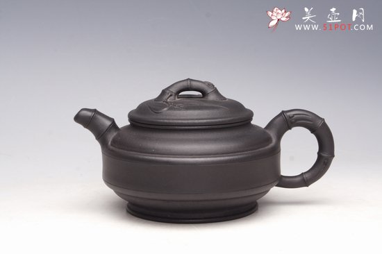 紫砂壶图片：双线竹鼓 - 美壶网