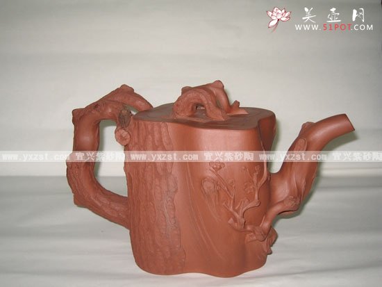 紫砂壶图片：大松段壶 - 美壶网