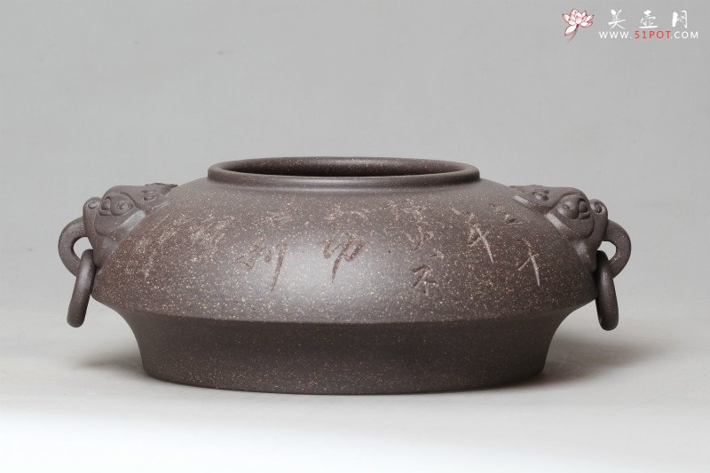 紫砂壶图片：兽耳水洗 - 美壶网