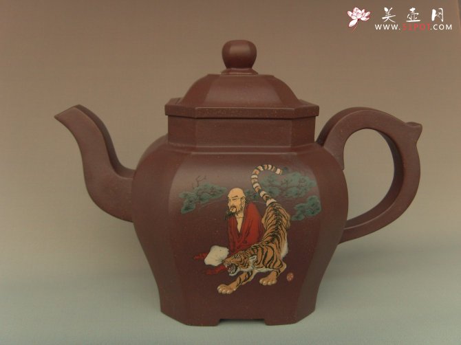 紫砂壶图片：伏虎尊者 - 美壶网