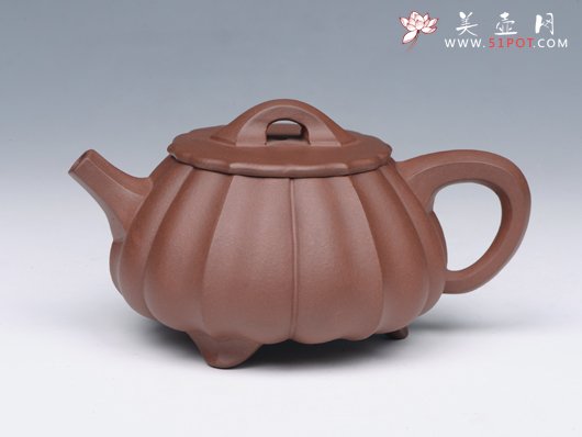 紫砂壶图片：石瓢菱花 - 美壶网