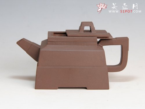 紫砂壶图片：抽方壶 - 美壶网